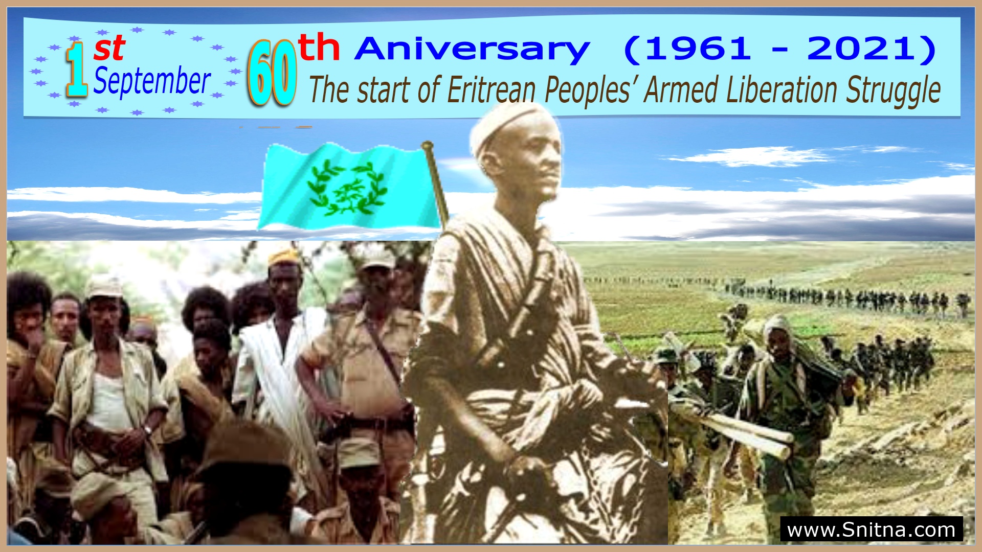 60th Anniversary of the Start of eritrean peoples Armed liberation struggle, 1st September 1961.
